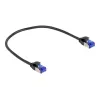 Network Cable DeLOCK RJ45 Cat.6A S/FTP Slim 0.25m Black