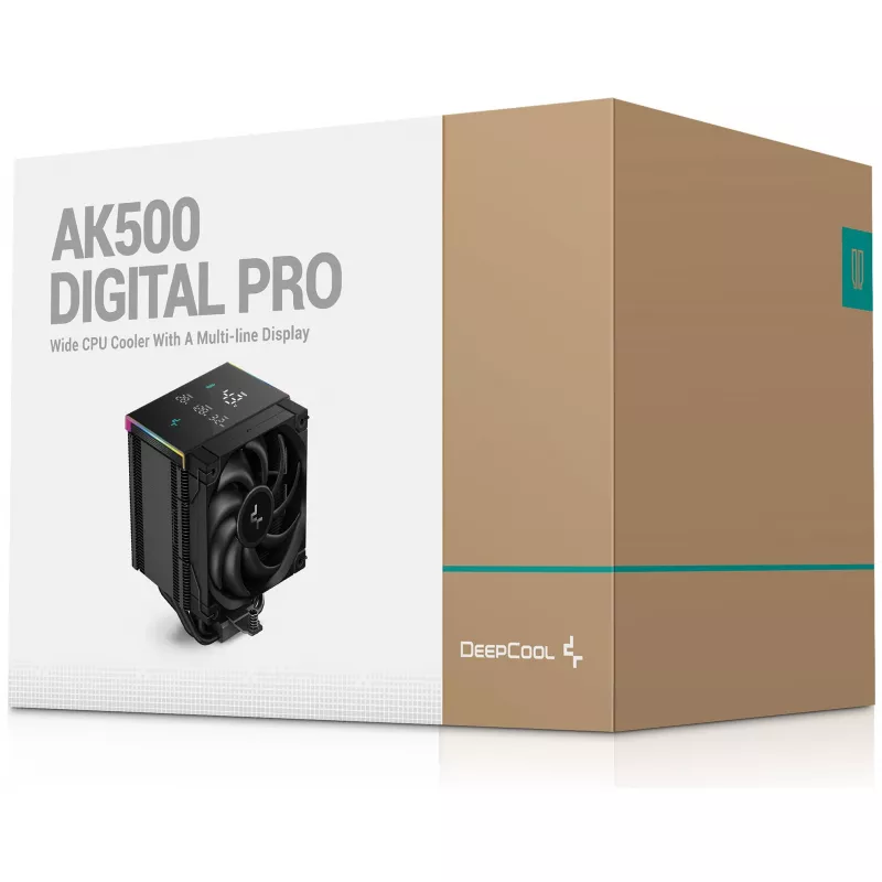 Air cooler DeepCool AK500 Digital Pro 12 cm Black Fluid Dynamic Bearing