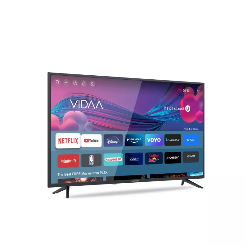 Televizor Allview 43iPlay6000-F, 108 Cm, Smart TV, FullHD, LED, Clasa E, Negru