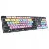 Mechanical-style full-size keyboard LogicKeyboard LKB-PT-TPC, USB + Bluetooth, QWERTZ German, Black