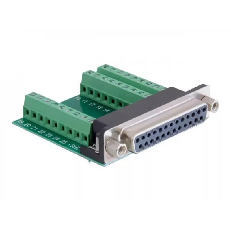 Cable Gender Changer DeLOCK 65317 25p 27p Black Green Silver