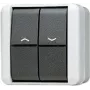 Wall switch module Jung 809 VW 1P, single-pole 10 A, 250 V, black/white