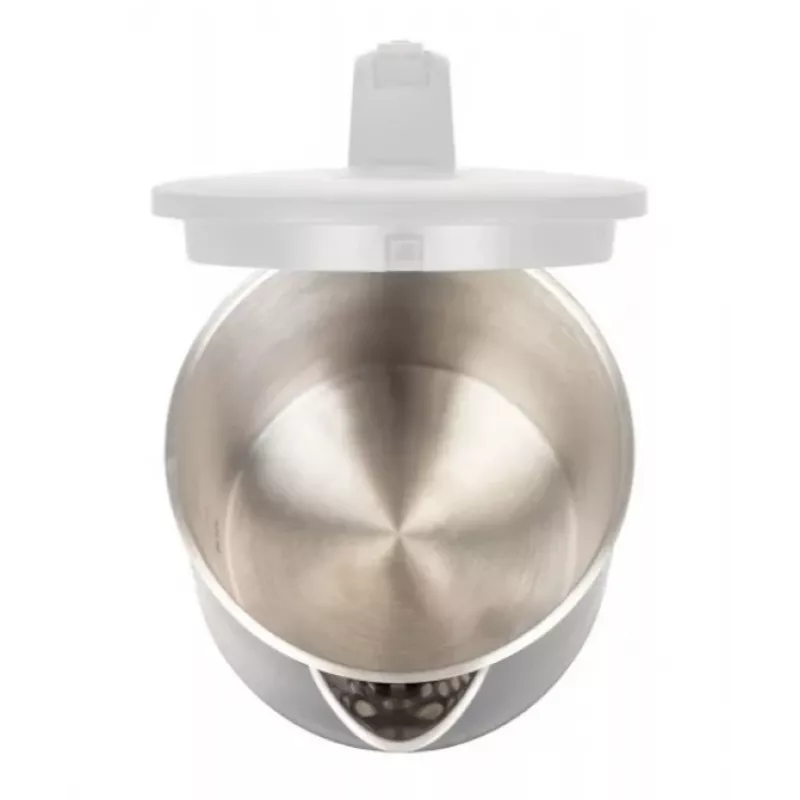 Electric kettle MPM 1.7 L 2200 W stainless steel housing, buttons, adjustable thermostat, safety lock