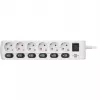 Brennenstuhl 1153110126 Extension Cable 2 m 6 AC-Outputs Indoor White (1153110126)