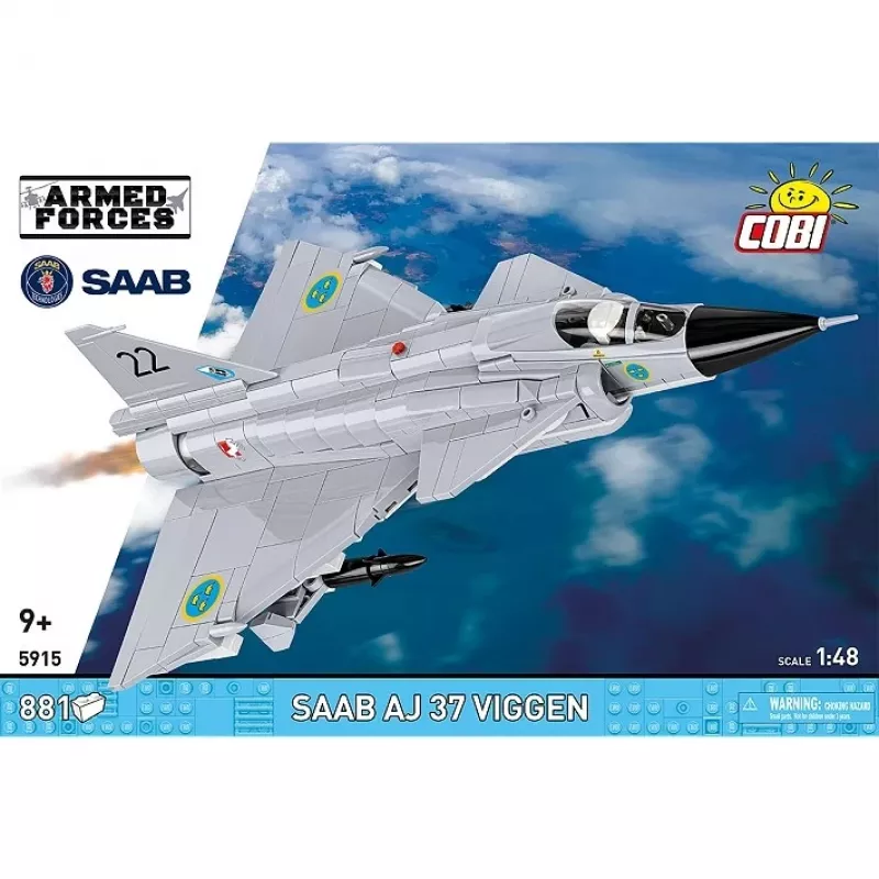 Cobi Blocks Saab AJ 37 Viggen 881 elements construction set
