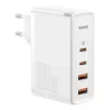 Travel Charger Baseus GaN2 Pro Quick 2x USB + 2x USB-C, 100W, EU (white)