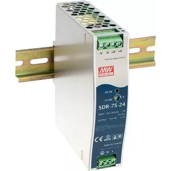Power Supply Unit MEAN WELL SDR-75-24 77W Metallic