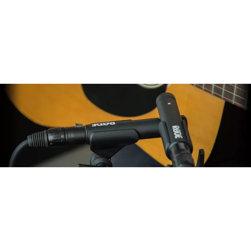 Studio condenser microphone RØDE M5 — wired, 20–20000 Hz, 200 Ω, -34 dB, 20×100 mm, black