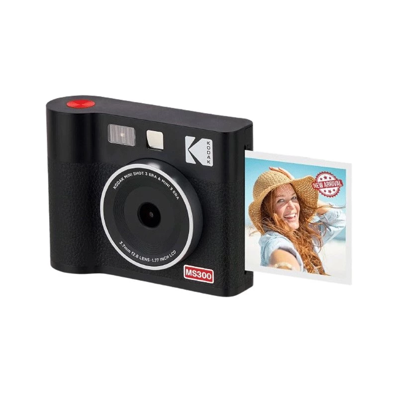 Instant camera Kodak Mini Shot 3 Era — Black, 4Pass printing technology