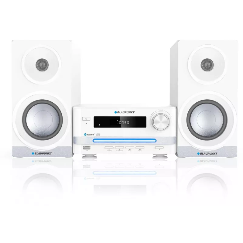 Home audio micro system BLAUPUNKT MS16BT 15 W, CD/USB/MP3, Bluetooth, FM RDS, White