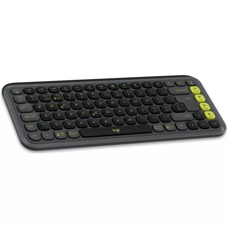 Logitech POP ICON COMBO Swiss, Grafit/Green, Bluetooth, Swiss, 920-013275