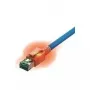 EasyLan saCon DualBoot LED patch cable S/FTP Cat.6A 7 m blue - Cable - Network