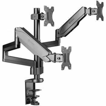 Monitor desk mount ONKRON G280-B for 33–81.3 cm (13 inch–32 inch) screens, clamp/grommet, up to 24 kg, VESA 75x75–100x100