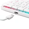 Mechanical keyboard White Shark Nagamaki GK-006211 — compact layout, Red mechanical switches, white chassis