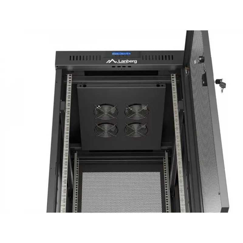 Freestanding rack cabinet LANBERG FF01-6824-23BL 24U 600×800 mm IP20 Black