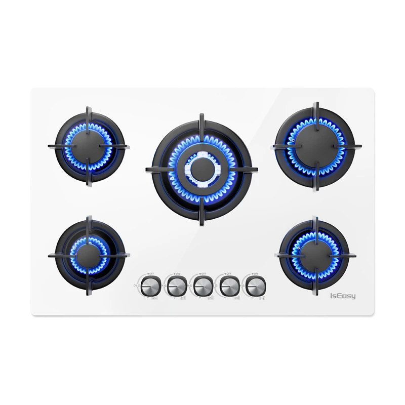 ISEASY MGBG-775 gas hob with 5 burners (white)