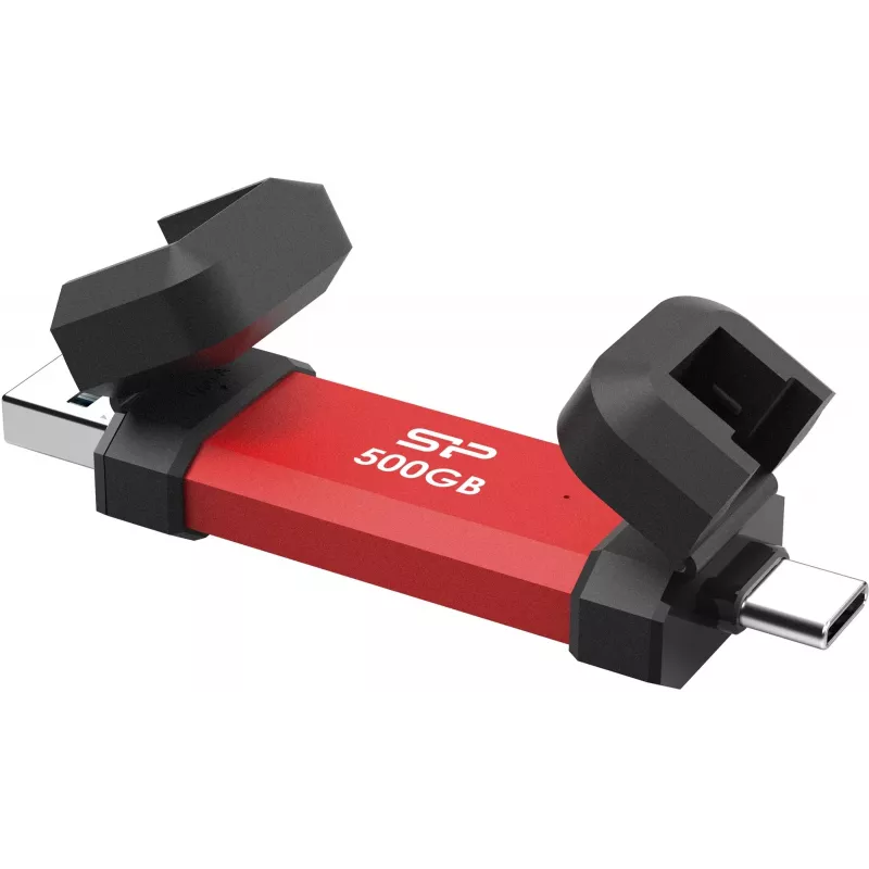Portable SSD Silicon Power DS72 500GB, USB-C/USB-A 3.2 Gen 2