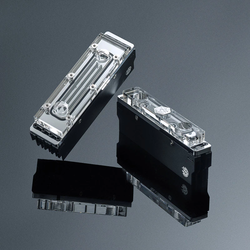 Bitspower Memory Cooler, DDR5, transparent, double-sided - 4 DIMMS