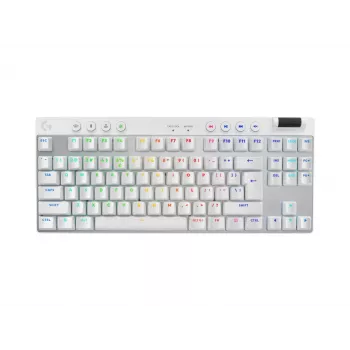 Logitech G PRO X TKL keyboard Gaming RF Wireless + Bluetooth QWERTY US International White