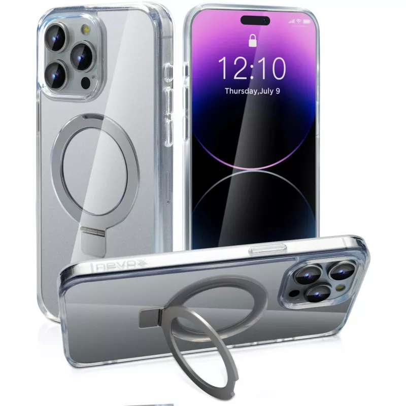 StyleShell SHOCKFlex with Stand Function, Phone Case transparent, iPhone 16 Pro Max, compatible with MagSafe