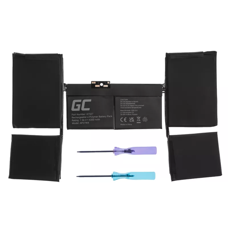Green Cell A1527 for Apple MacBook 12 A1534 (Early 2015, Early 2016, Mid 2017)
