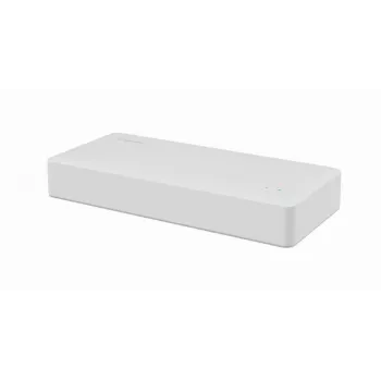 Unmanaged Switch GEMBIRD NSW-G8-01 — 8× Gigabit Ethernet (10/100/1000), White, DC 5V