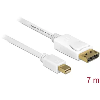 DisplayPort cable DeLOCK 83485 Mini DisplayPort 7 m White