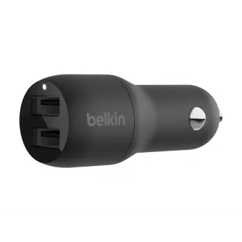 Dual USB-A Car Charger 12W x2 Black