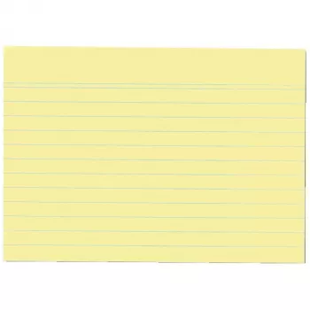 Index Card Herlitz 1150614 Yellow 100 Sheets 1 pc