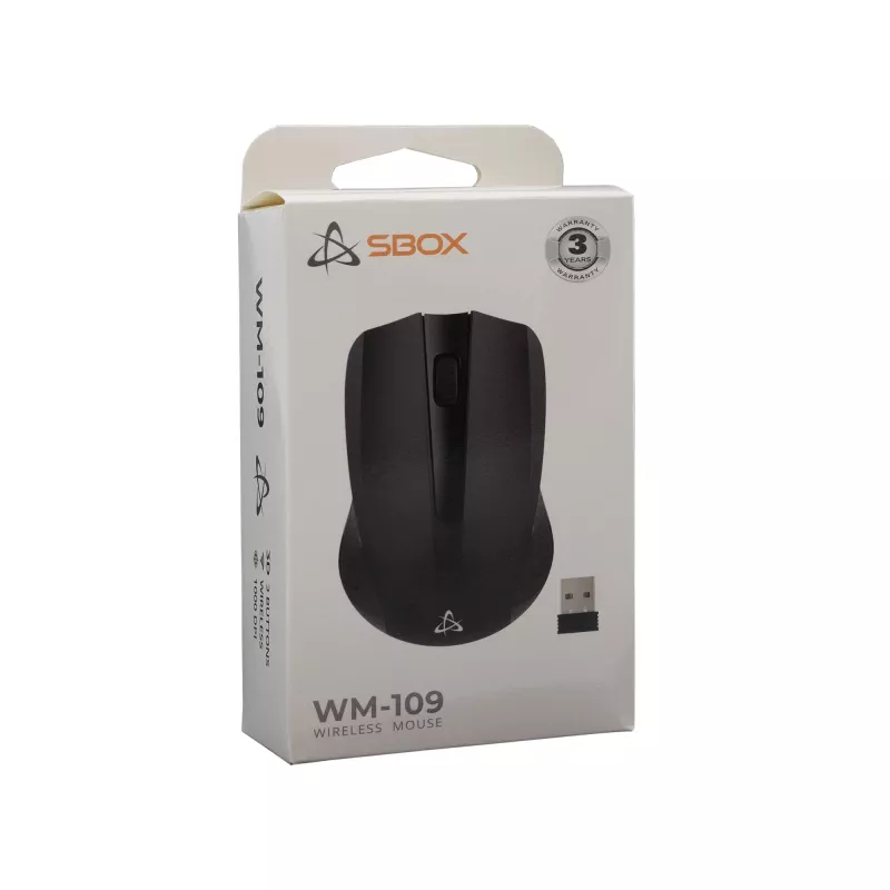 Mouse SBOX WM-109 Black USB Type-A