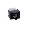 Keystone jack A-LAN MKB-U6-1 — RJ45 U/UTP Cat6, 22/26 AWG, black/white ABS housing