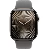 Apple Watch Series 10 GPS + Cellular 42mm Natural Titanium Case with Stone Grey Sport Band - S/M (MWXD3QF/A)