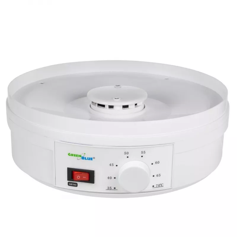 Food dehydrator GreenBlue GB190 with 5 trays, 250 W, adjustable temperature, 32 cm tray diameter
