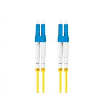Fibre optic cable LANBERG FO-LULU-SD11-0010-YE, 3 m, G.657.A1, LC–LC, yellow