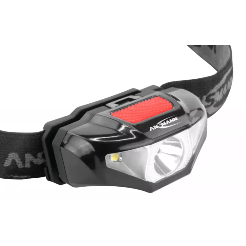 Ansmann HD70B - Headband Flashlight - Black - acrylonitrile butadiene styrene (ABS) - Plastic - IP44 - LED - 1 lamps