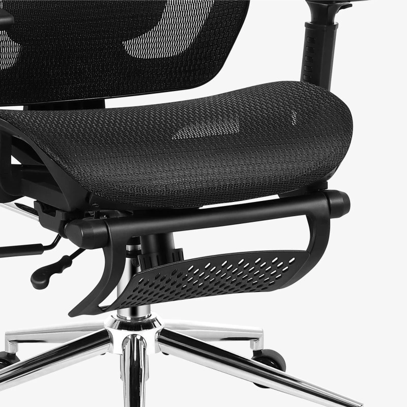 Swivel chair mark adler MA-EXPERT 5.7 — ergonomic mesh office chair, adjustable height, headrest, armrests, footrest, black