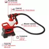 Power X-Change Battery-Paint Spray System TE-SY 18/90 Li-Solo, 18Volt, Spray Gun Red/black, without Battery and Charger
