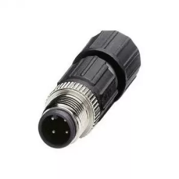 Phoenix Contact 1641691 Wire Connector M12 Black - Stainless Steel (1641691)