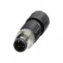 Phoenix Contact 1641691 Wire Connector M12 Black - Stainless Steel (1641691)