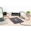 Power strip DIGITUS 3-way with 2×USB-A & 1×USB-C, 3 AC outlets Type E/F, 1.5 m cable, black