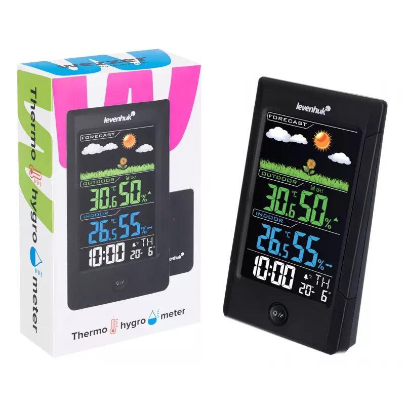 Levenhuk Weezer Teo TH40 Electronic environment thermometer Indoor/outdoor Black