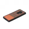 Smartphone case man and wood for Samsung Galaxy S9 Plus — brown check with black trim