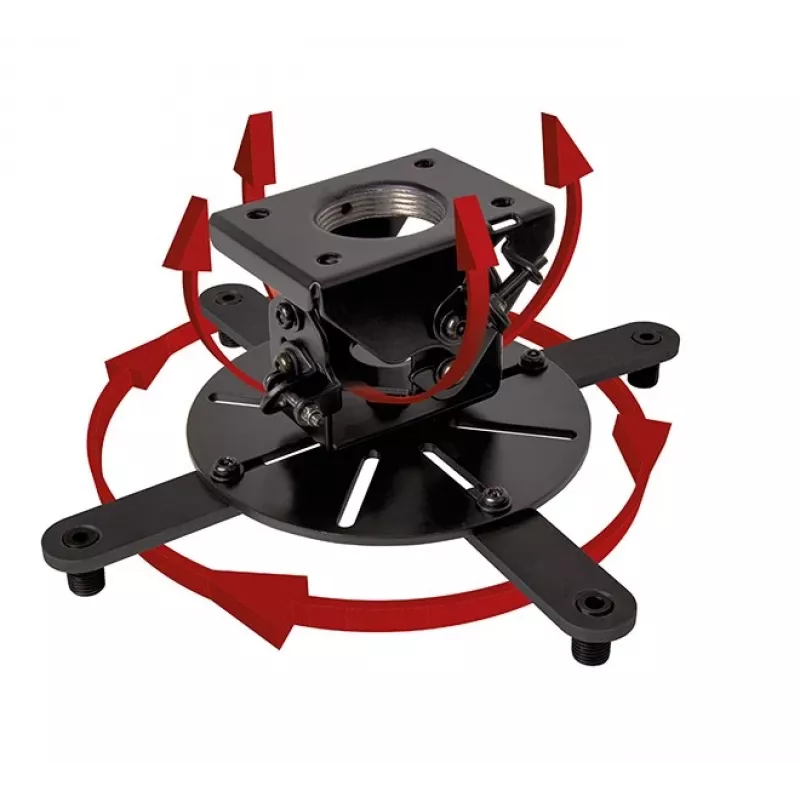 Ceiling projector mount B-TECH BT899-XL — ceiling mount, 25 kg capacity, black