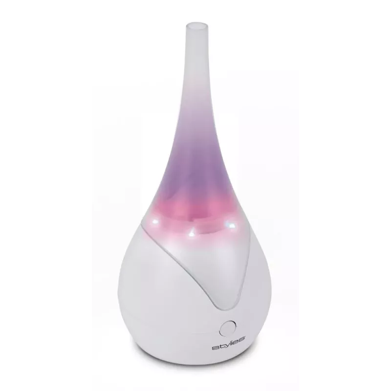 Aroma diffuser Stylies Luna White — ultrasonic diffuser, Ø 10 cm, H 215 mm, 6 W, 220 g