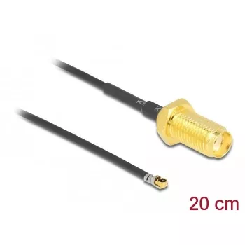Coaxial Cable DeLOCK 12662 0.2 m SMA MHF 4L LK Black