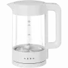Electric Kettle, white, 220-240V, 1850-2200W, 1.7L, Keep warm 30 min, 40,60,80,90,100, console in Handle