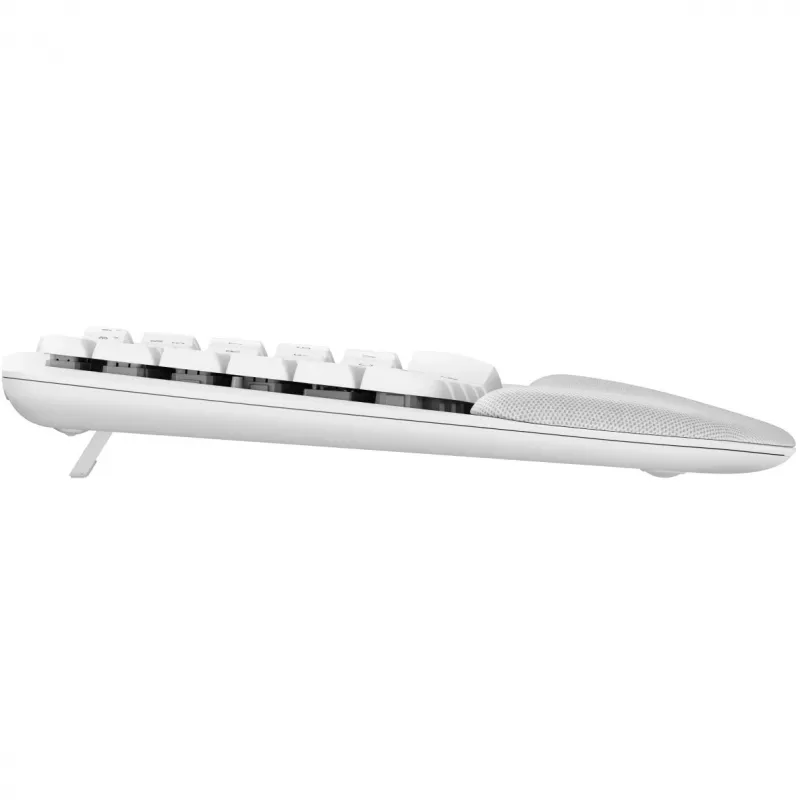 Logitech Wave Keys Keyboard with cushioned palm rest wireless Bluetooth LE QWERTY off-white (PAN)