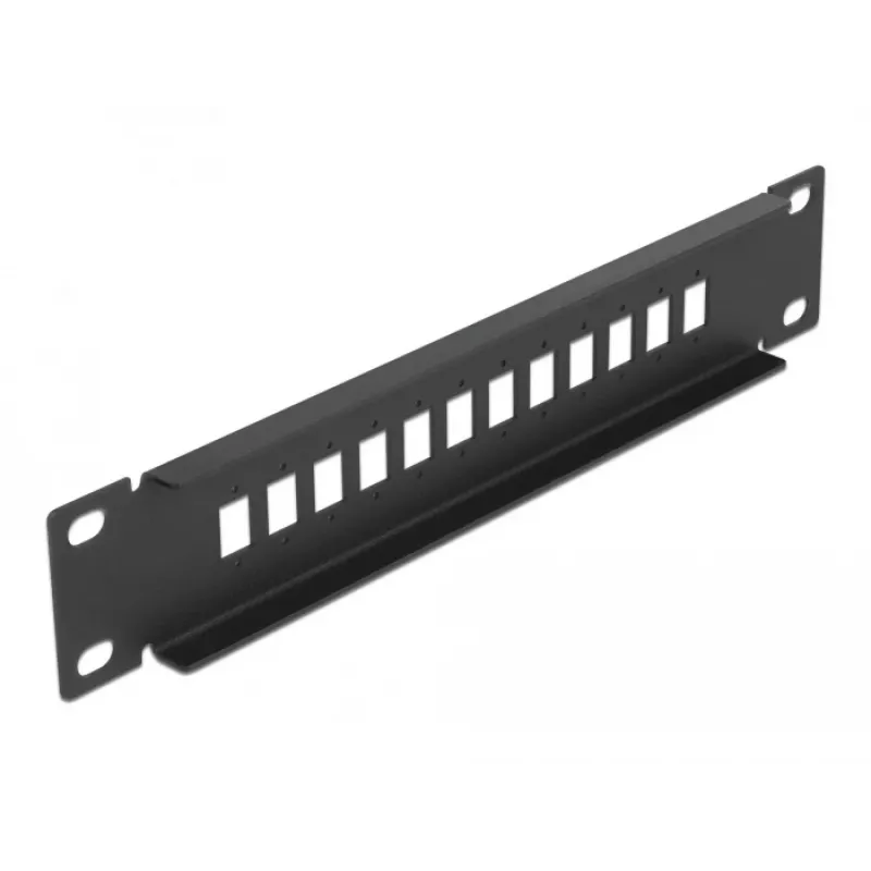 Fiber Optic Patch Panel DeLOCK 10 inch 12 Port SC Simplex LC Duplex 1U black