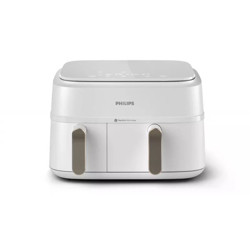 Philips 3000 series NA353/10 fryer Double 9 L Stand-alone 2750 W Hot air fryer Silver, White