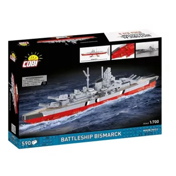 Construction set Cobi Battleship Bismarck model, 590 pieces